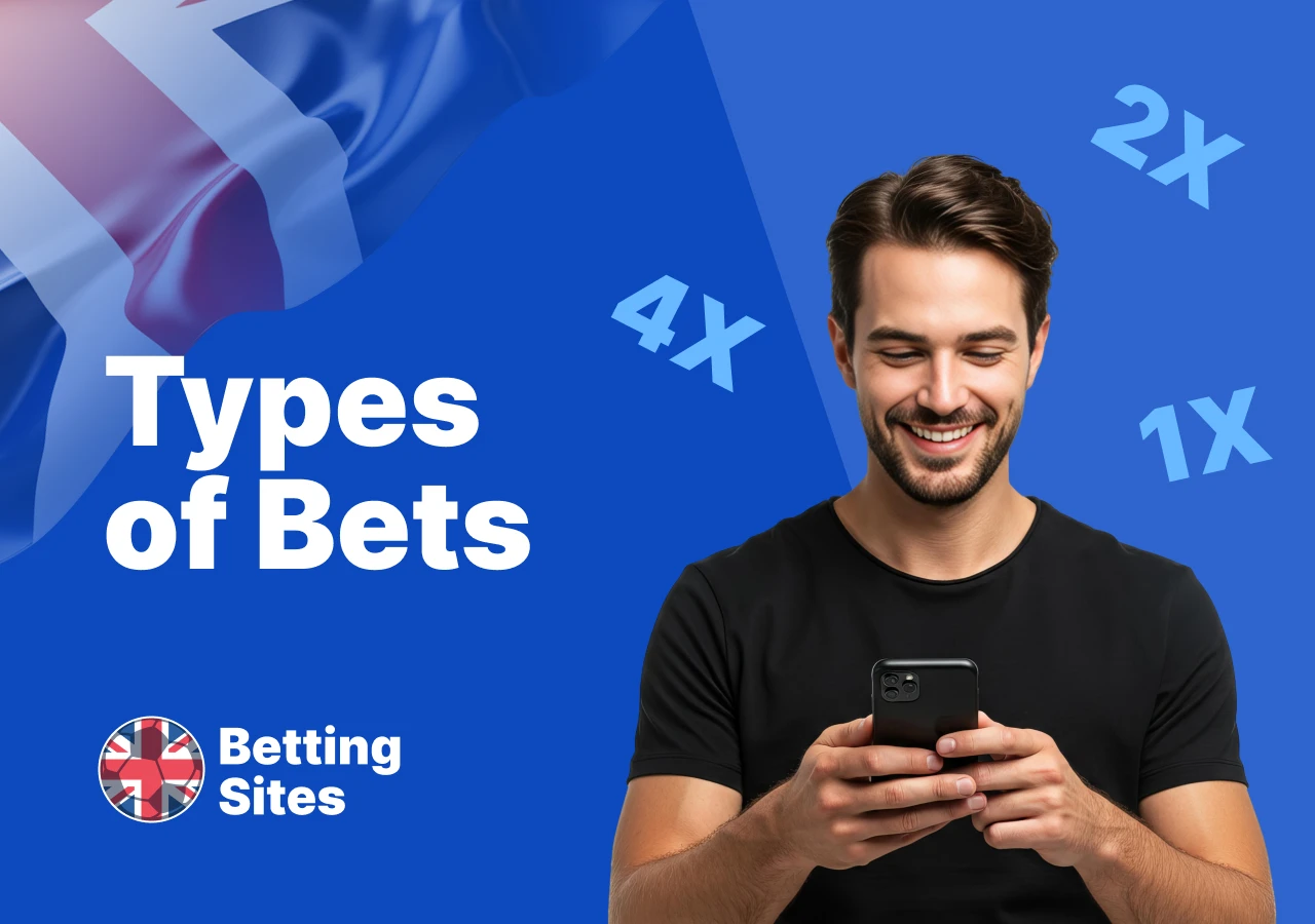 Popular bet types at British bookmakers including singles, accumulators, over/under, and in-play bets.